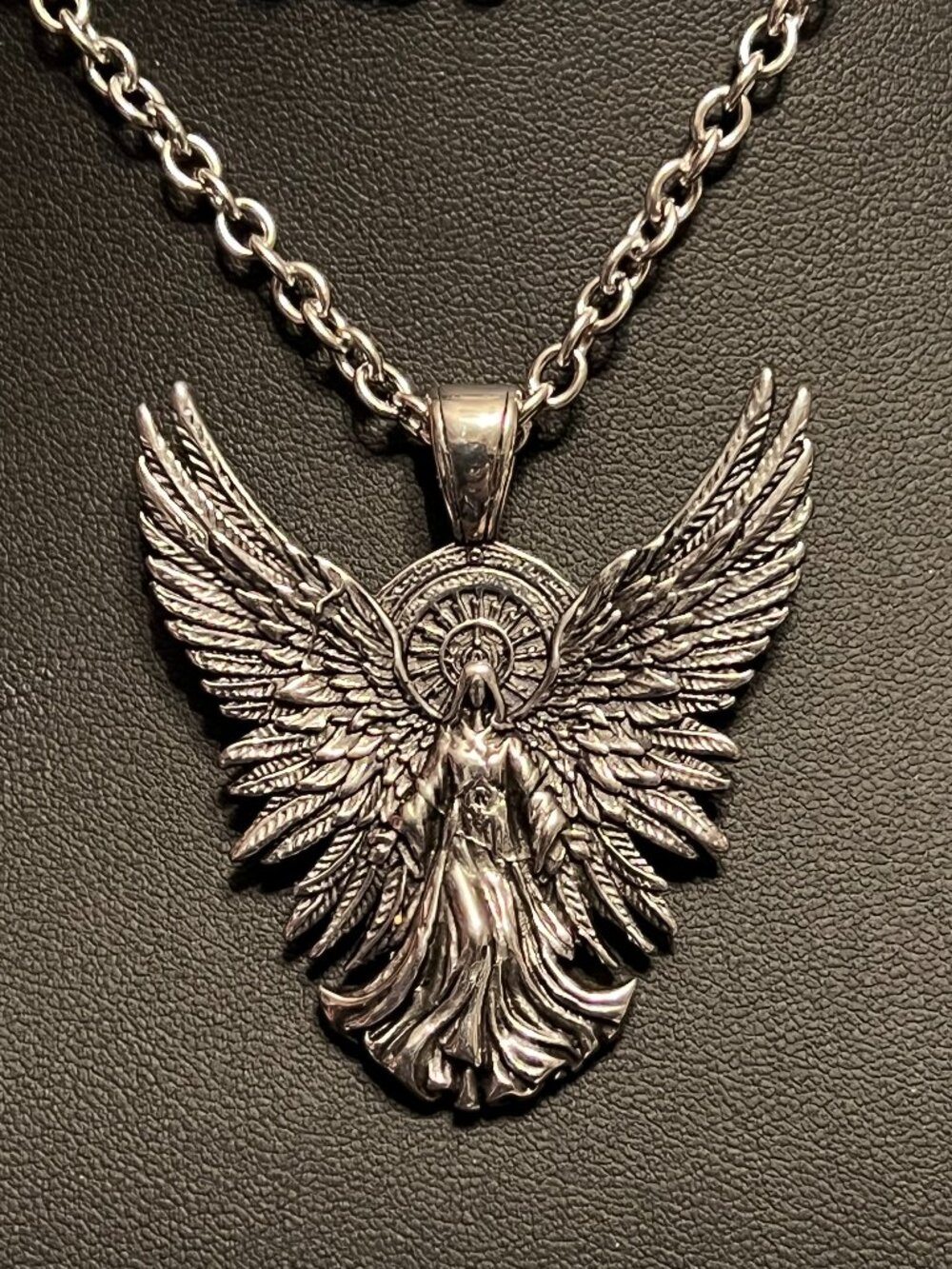 Winged Angel Biker Pendant Necklace (292) *PLEASE READ DESCRIPTION*